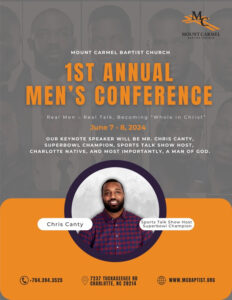 1st Annual Men Conference - Mount Carmel Baptist Church, Charlotte, NC