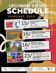 MCBC Feb 2025 Events Schedule